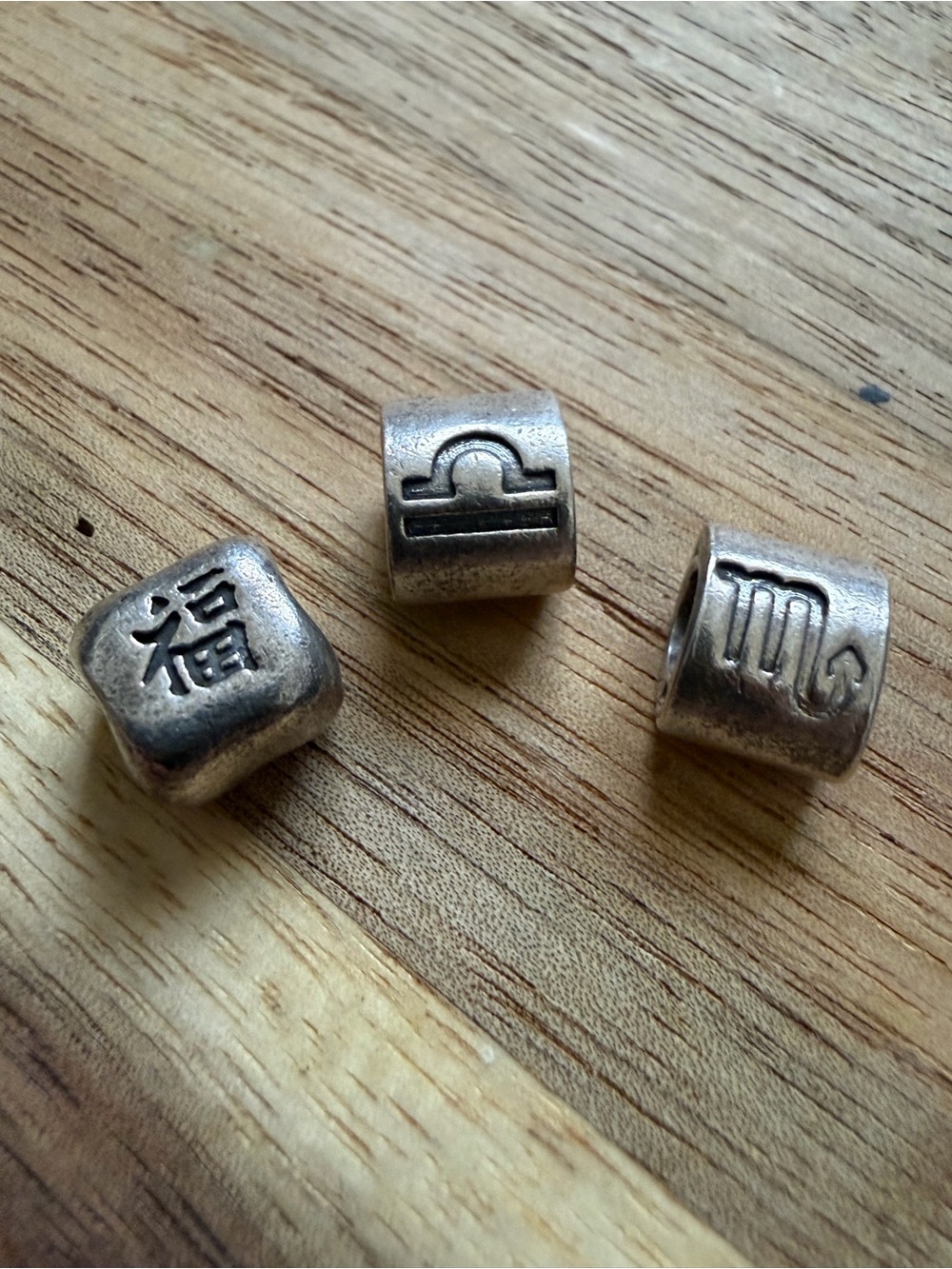 Pandora Silver-Tone Zodiac & Chinese Symbol Beads